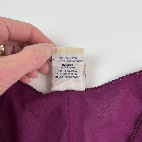 Faded Glory Y2K Babydoll Top Bell Sleeves Sz M Y2K Fairy Grunge Whimsigoth Sheer - Picture 11 of 11